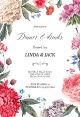 Garden Glory - Dinner Party Invitation